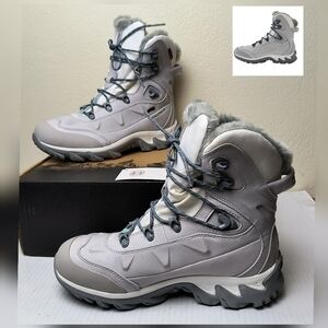 Salomon Women's 7.5 Nytro GTX W Steel Gray Snow Winter Boots Hiking Outdoor